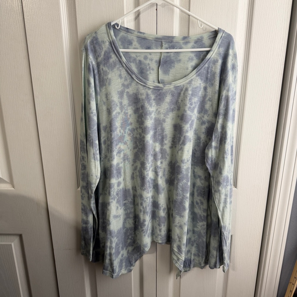 Wonderly blue gray tie‎ dye long sleeve size XXL
